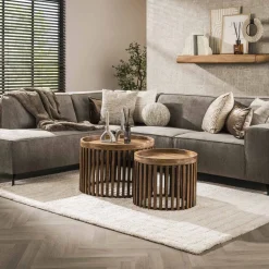 Salontafel Twiggy Mangohout, Set van 2 stuks