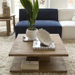 Salontafel Vermont Eikenhout, 90 x 90cm