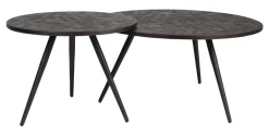 Salontafel Yasmijn Teakhout, Set van 2 stuks
