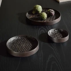 Schaal Tampa Mahoniehout, Set van 3 stuks