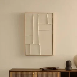 Schilderij Klis Met reliëf