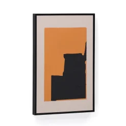 Schilderij Zernu 65 x 42cm, kleur Oranje