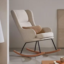 Schommelstoel Maustin Chenille, kleur Beige