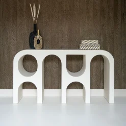 Sidetable Bloomstone 150 x 35cm, kleur Wit