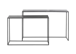 Sidetable Boca Set van 2 stuks, kleur Zwart