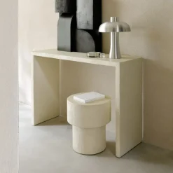 Sidetable Elements Microcement, 120cm, kleur Off White