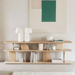 Sidetable Geometric Hout, 210cm