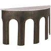 Sidetable Sanchis Marmer en Brass Antique, 140cm