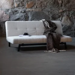 Slaapbank Rhesa Teddy, kleur Wit