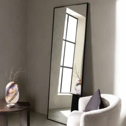 Spiegel Adell 193 x 67cm, kleur zwart