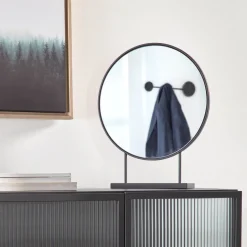 Spiegel Libia 45 x 36cm, kleur Zwart