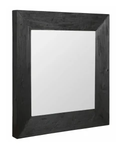 Spiegel Lola Hout, kleur zwart