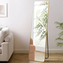 Staande Spiegel Jani 160 x 50cm, kleur goud