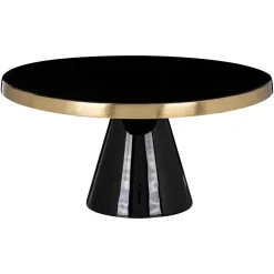 Taartplateau Elena kleur Zwart/Goud