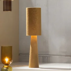 Tafellamp / Vloerlamp Loft Bouclé, kleur Tapenade