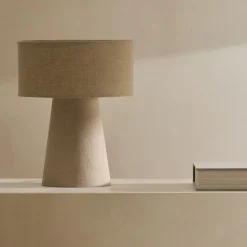 Tafellamp Algaida Stof, 35cm hoog