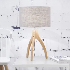 Tafellamp Annapurna Bamboe en Eco linnen