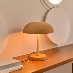 Tafellamp Arinda Terracotta en touw