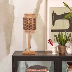 Tafellamp Bhutan Bamboe, 45cm