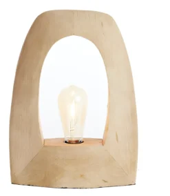 Tafellamp Carini Mangohout, 35cm