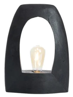 Tafellamp Carini Mangohout, 35cm