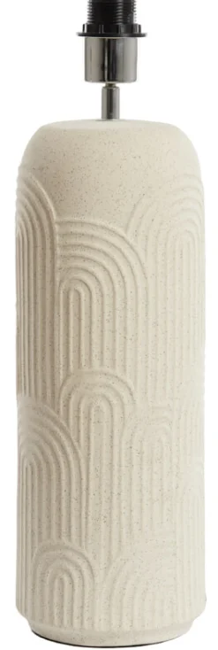 Tafellamp Diego Keramiek, kleur Ecru (excl. kap)