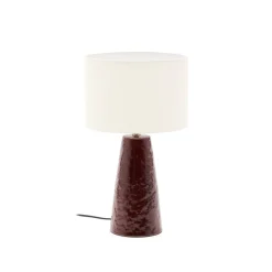 Tafellamp Drava Keramiek, kleur Donkerrood