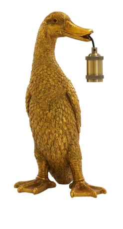 Tafellamp Duck 48cm, kleur Antiek Brons