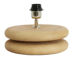 Tafellamp Eboli Mangohout Ø25cm (excl. kap)