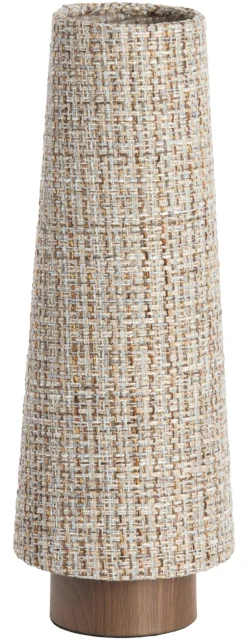 Tafellamp Howie Katoen, kleur Lichtbruin