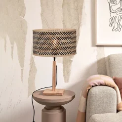 Tafellamp Java Bamboe, 38cm