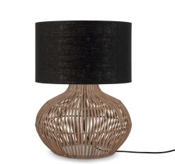 Tafellamp Kalahari Rotan en linnen, 48cm