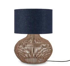 Tafellamp Kalahari Rotan en linnen, 48cm