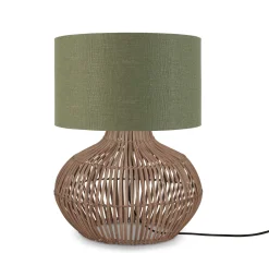 Tafellamp Kalahari Rotan en linnen, 48cm