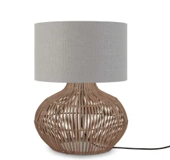 Tafellamp Kalahari Rotan en linnen, 48cm