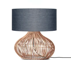 Tafellamp Kalahari Rotan en linnen, 60cm