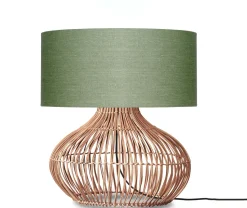 Tafellamp Kalahari Rotan en linnen, 60cm