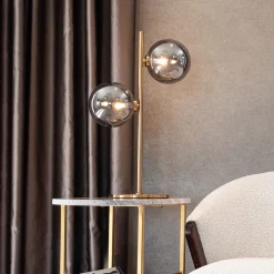 Tafellamp Lise 2-lamps, kleur Brushed Gold