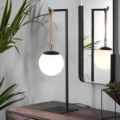 Tafellamp Monteiro, kleur Zwart