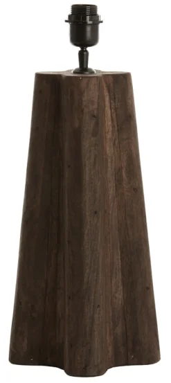 Tafellamp Navelli Mangohout, 40cm (excl. kap)