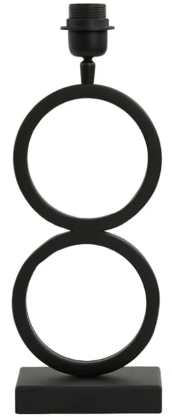 Tafellamp Stelios 36cm, kleur Mat Zwart (excl. kap)