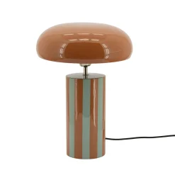 Tafellamp Streepz kleur Bruin/Blauw