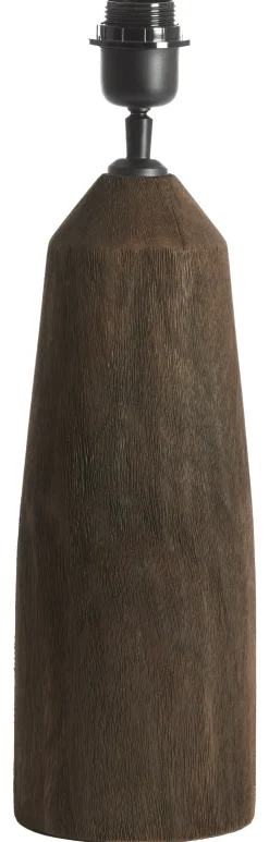 Tafellamp Trapani Mangohout, kleur Mat Donkerbruin (excl. kap)