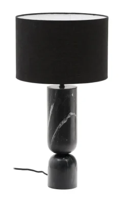 Tafellamp Vex Marmer en linnen, 57cm