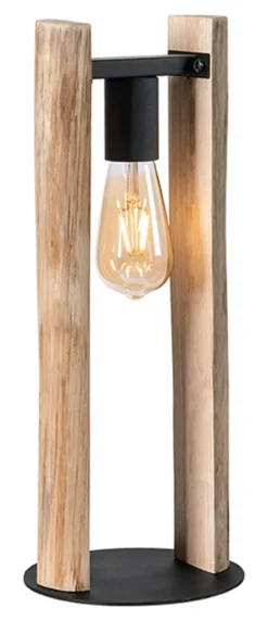 Tafellamp Woody Hout, 45cm hoog