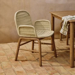 Tuinstoel Alipa Met armleuning, Acaciahout en touw