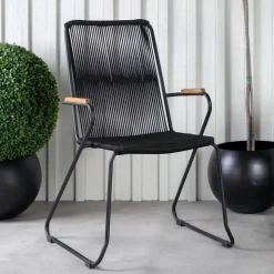 Tuinstoel Catheryne kleur Zwart