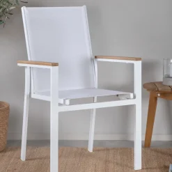 Tuinstoel Dakisha kleur Wit