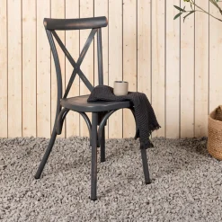 Tuinstoel Lurdes kleur Donkergrijs