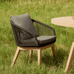 Tuinstoel Portalo Acaciahout en gevlochten touw